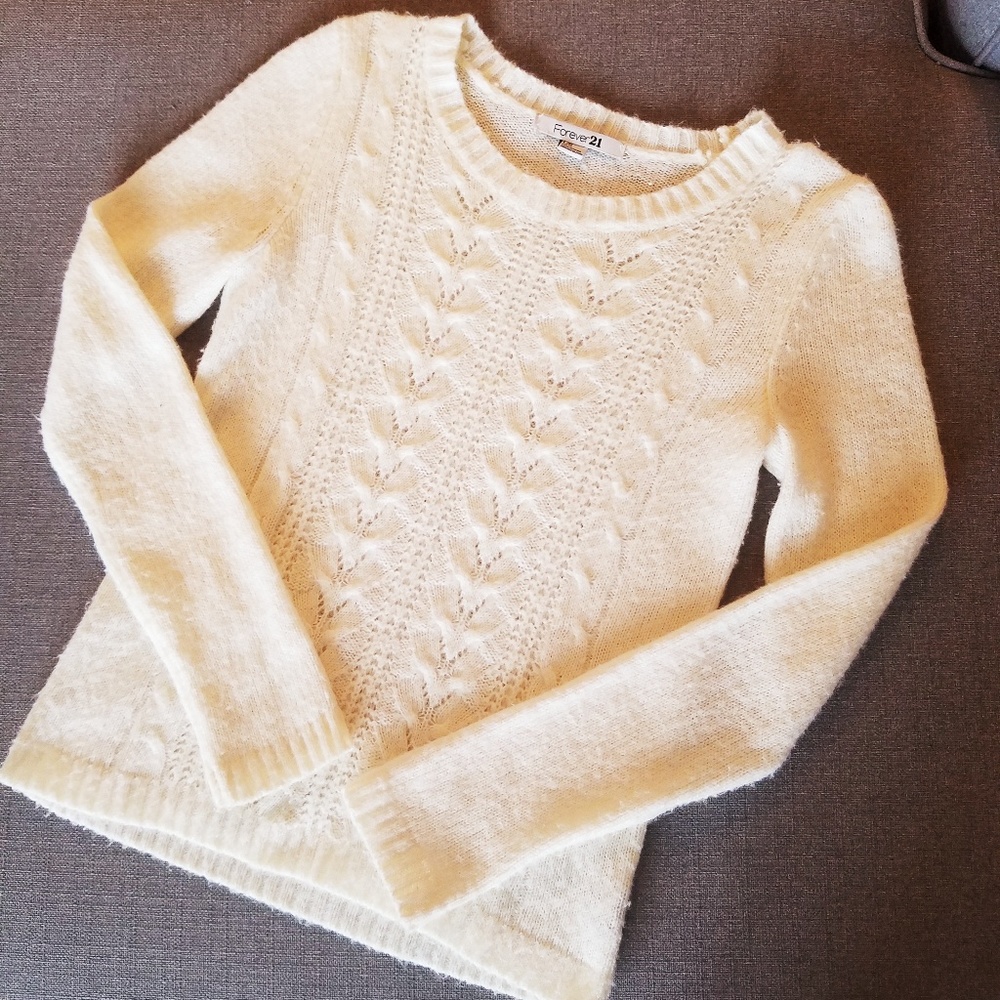 Cream knit sweater